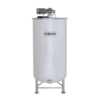 TT-FK-500 - Heated Honey container with mixer, 500 l