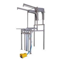 KEK-P Deboxer, frame lifter, Pneumatic