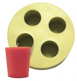 Candle Mould Votives Flat Top (Set of 4)