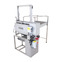 MINI-Line Start Uncapping machine with heated knives, wax press 50 kg, 1 m long tank + “A” work stand